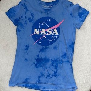 small nasa tie dye tee